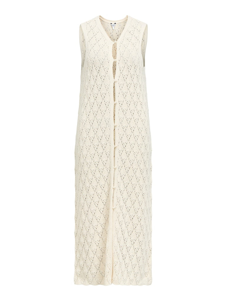 OBJKITTY S/L RE KNIT DRESS - Birch