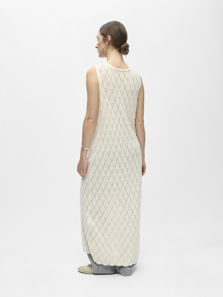 OBJKITTY S/L RE KNIT DRESS - Birch