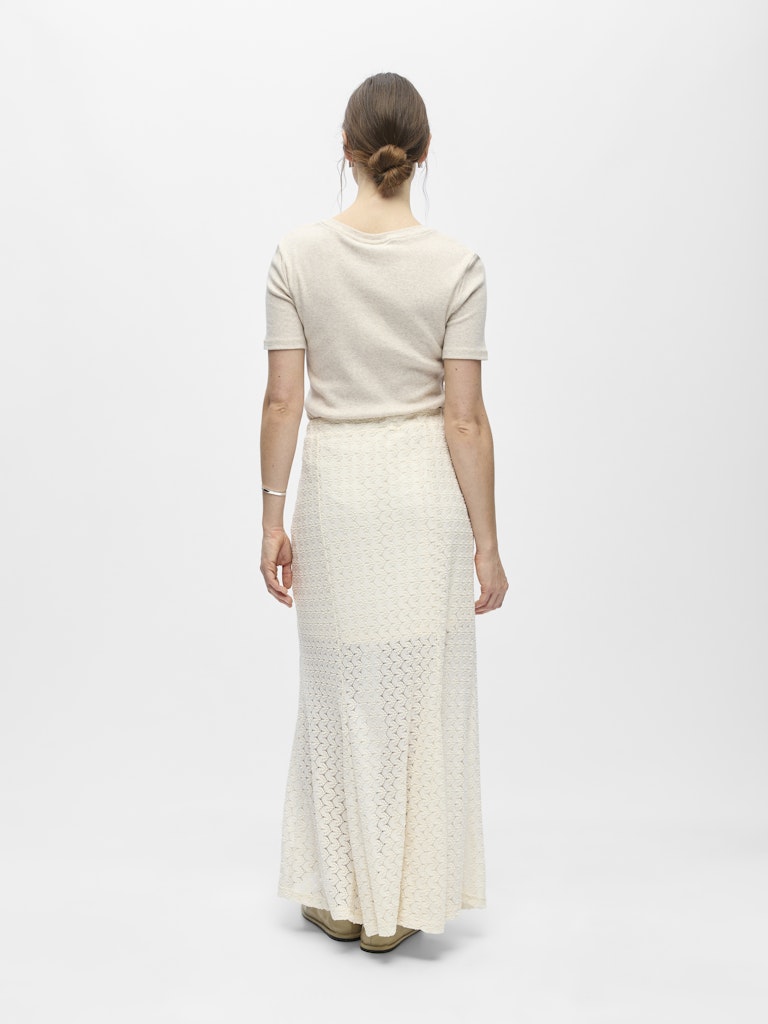 OBJJULIA HW LONG SKIRT - Birch