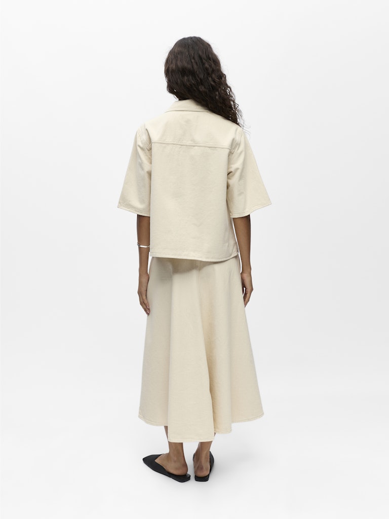 OBJPIXIE S/S RE SHIRT - Birch