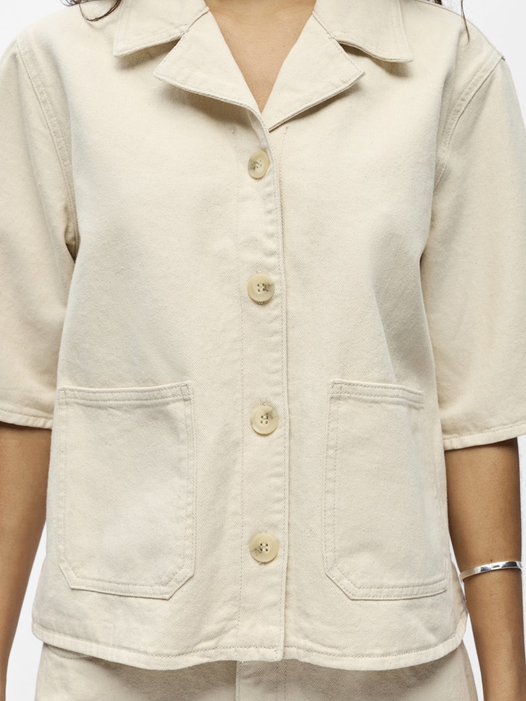 OBJPIXIE S/S RE SHIRT - Birch