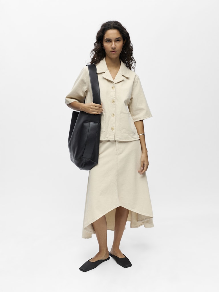 OBJPIXIE S/S RE SHIRT - Birch