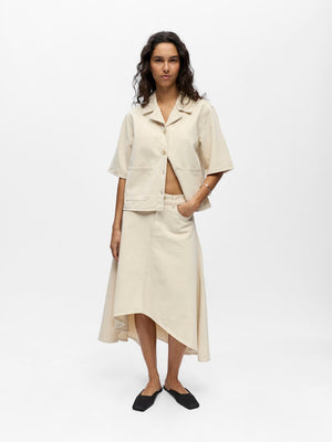 OBJPIXIE MW MIDI SKIRT - Birch