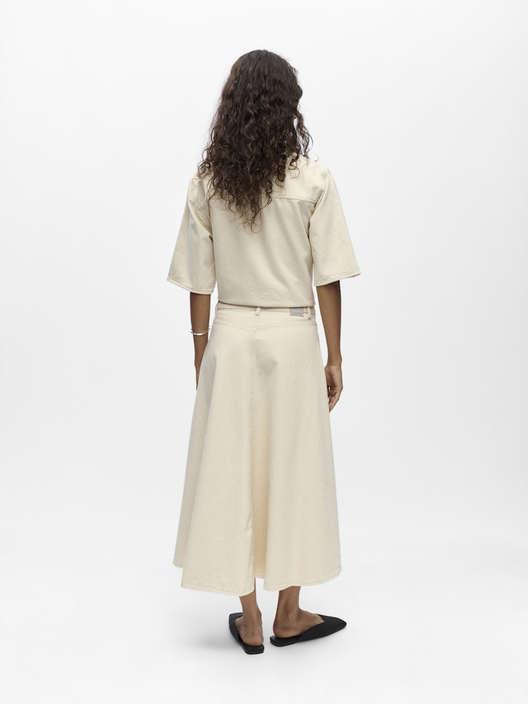OBJPIXIE MW MIDI SKIRT - Birch