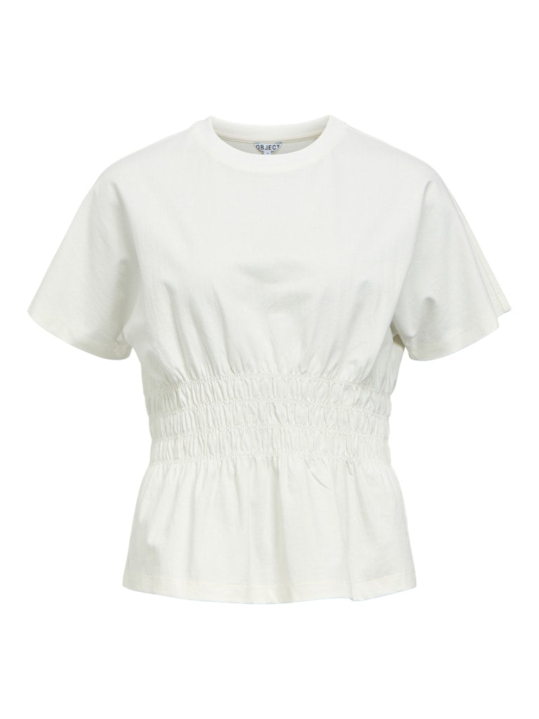 OBJSUNA SS SCULPTURE TOP - Bright White