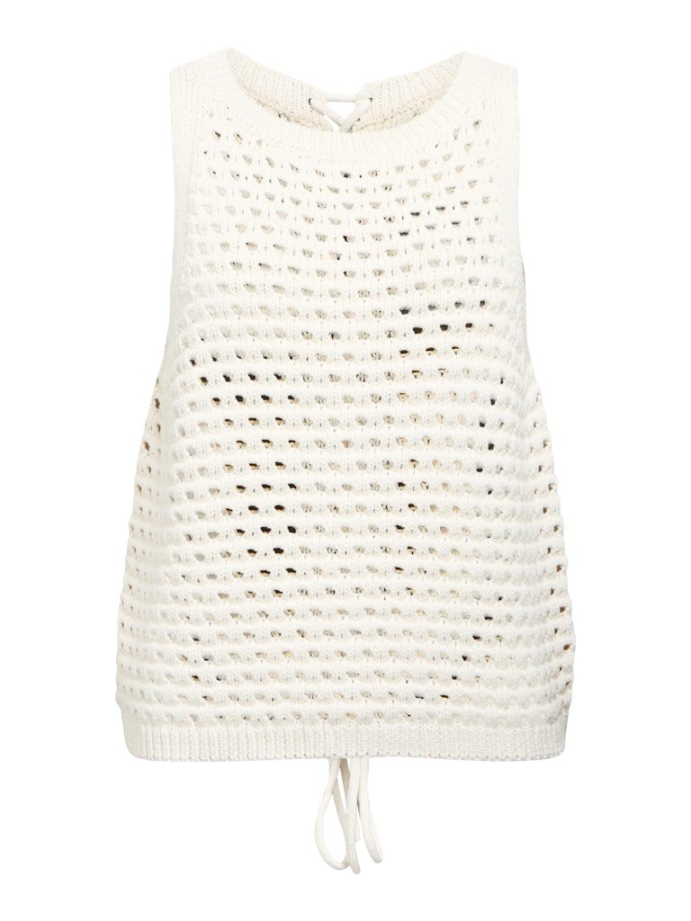 OBJDUNJA LO S/L KNIT TOP - White