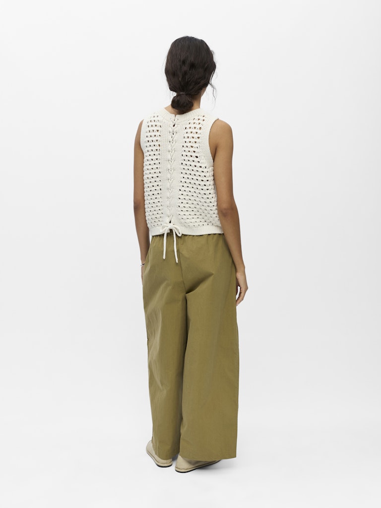 OBJDUNJA LO S/L KNIT TOP - White