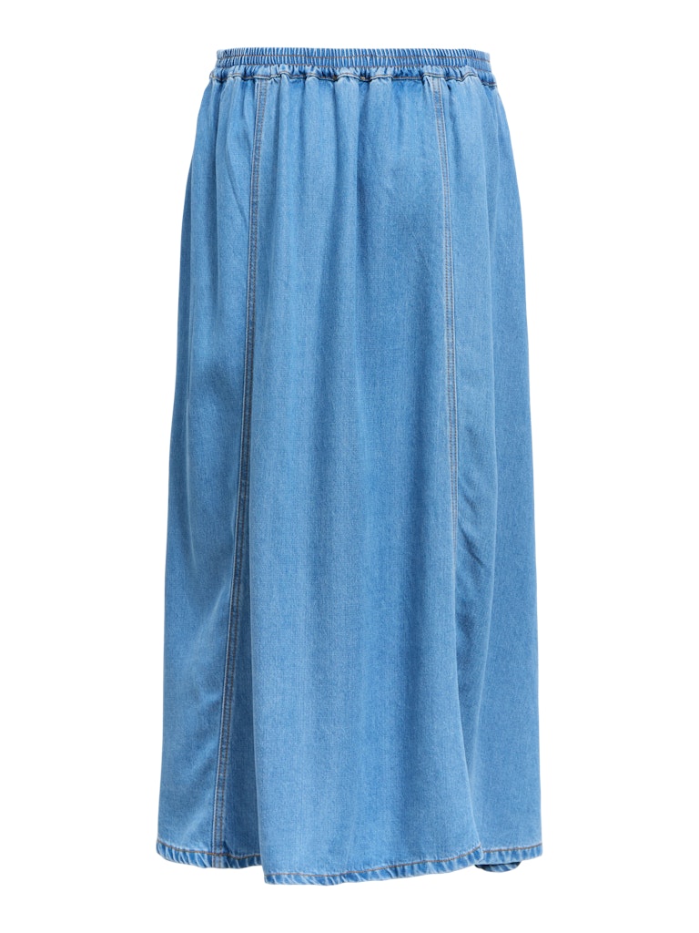 OBJFRAME MW DENIM SKIRT - Light Blue Denim