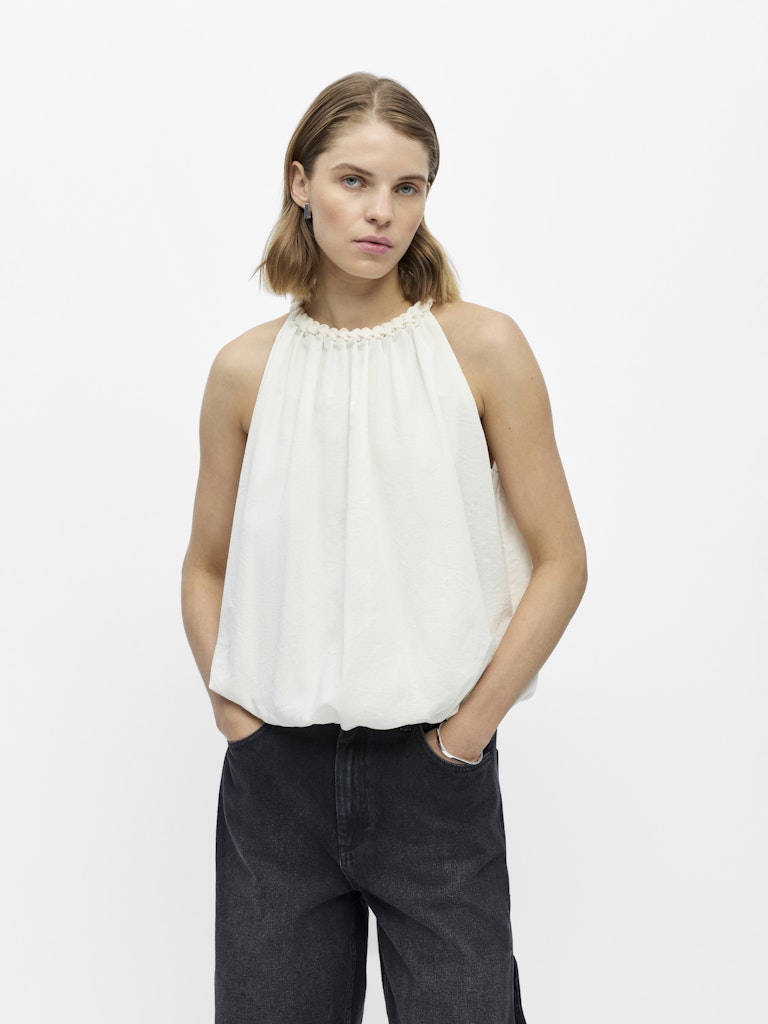 OBJJOLLY RE S/L TOP - White