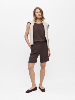 OBJSANNE MW LO SHORTS - Seal Brown