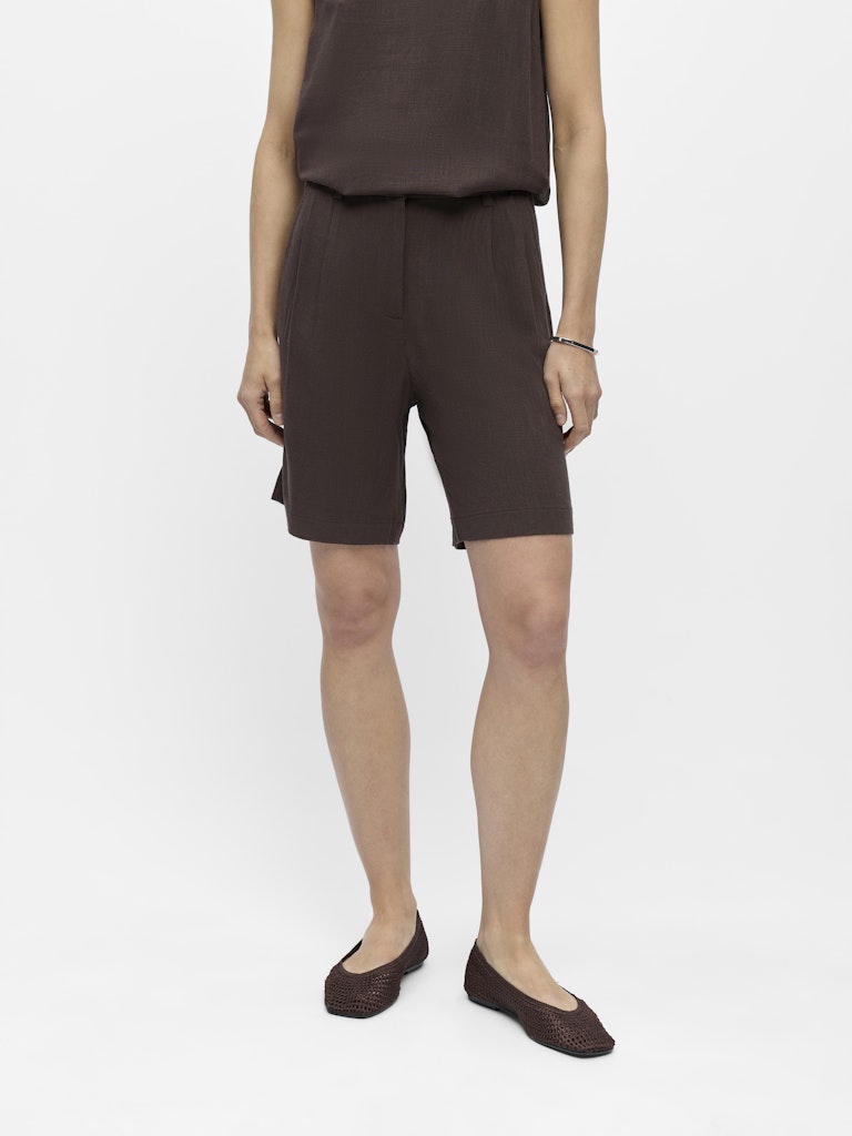 OBJSANNE MW LO SHORTS - Seal Brown