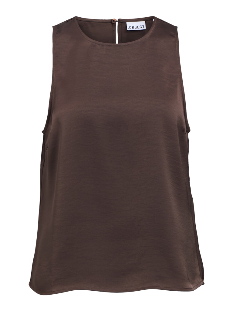 OBJCHILLI LO TANK TOP - Seal Brown