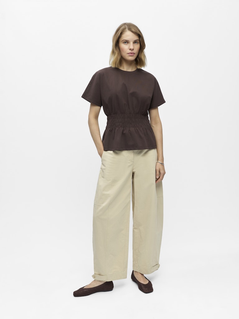 OBJSUNA SS SCULPTURE TOP - Seal Brown