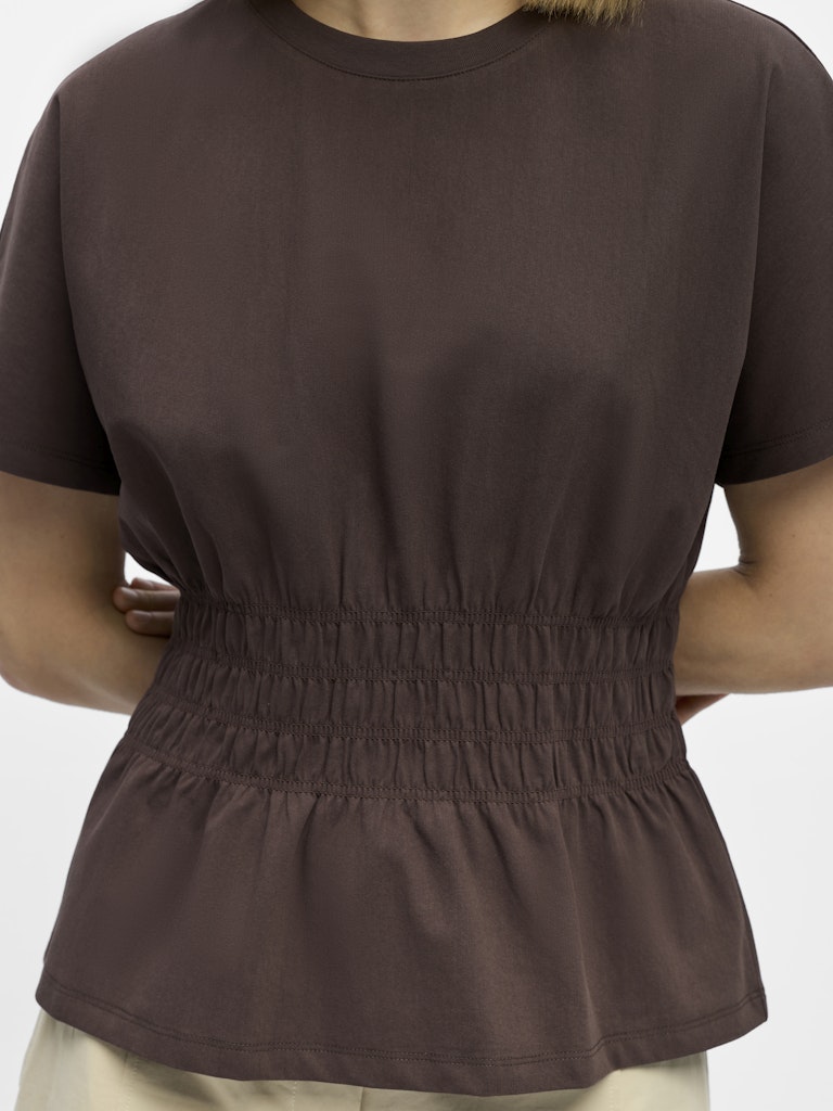 OBJSUNA SS SCULPTURE TOP - Seal Brown