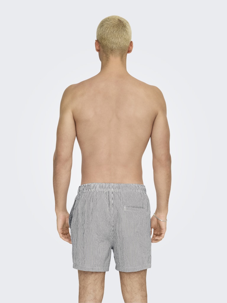 ONSTED STRIPE SEERSUCKER SWIM - Darkest Spruce