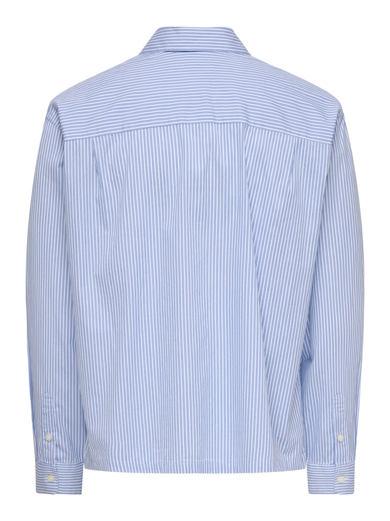 ONSOPALINE RELAX LS SHIRT - Bright White/Blue Stripes