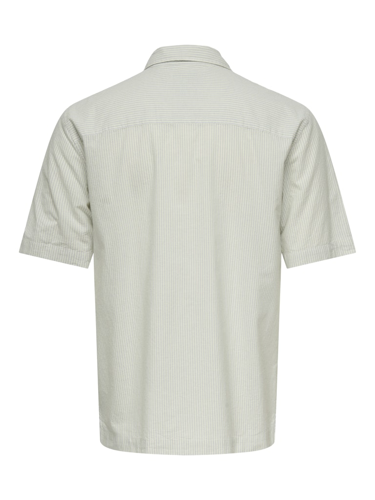 ONSROBINSON REG SS 032 SHIRT - Blue Fog/Egret Stripes