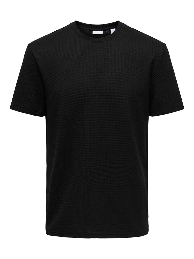 ONSTREY LIFE REG SS FRML TEE - Black