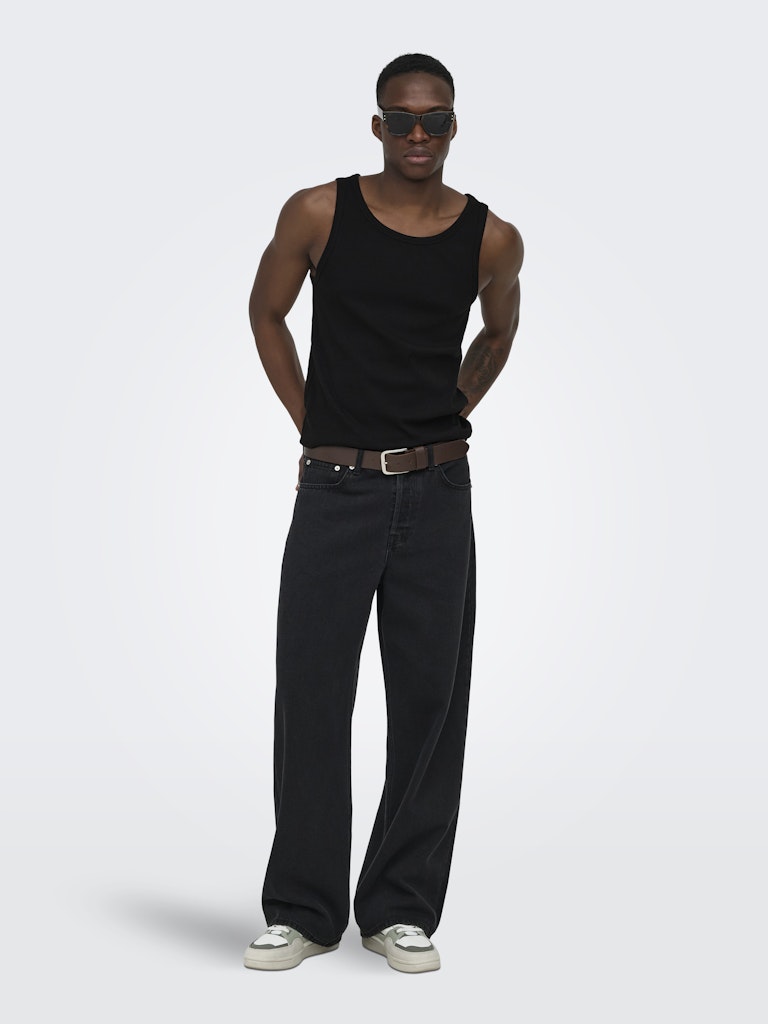ONSTANNER REG SL TANK TOP - Black