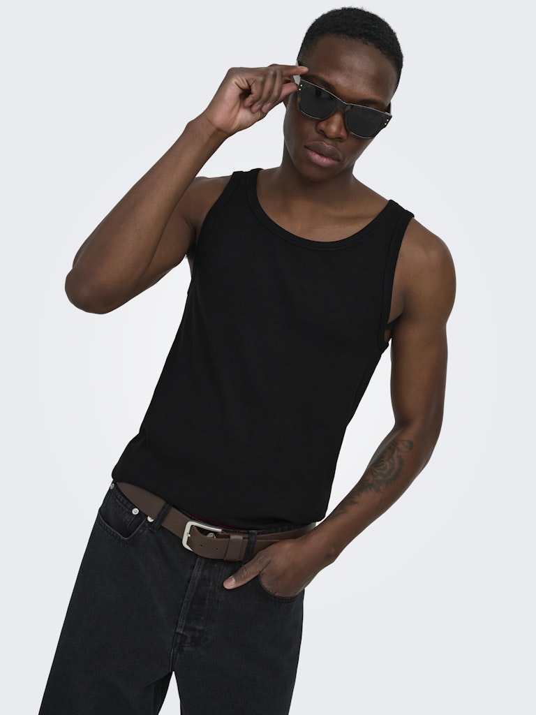 ONSTANNER REG SL TANK TOP - Black