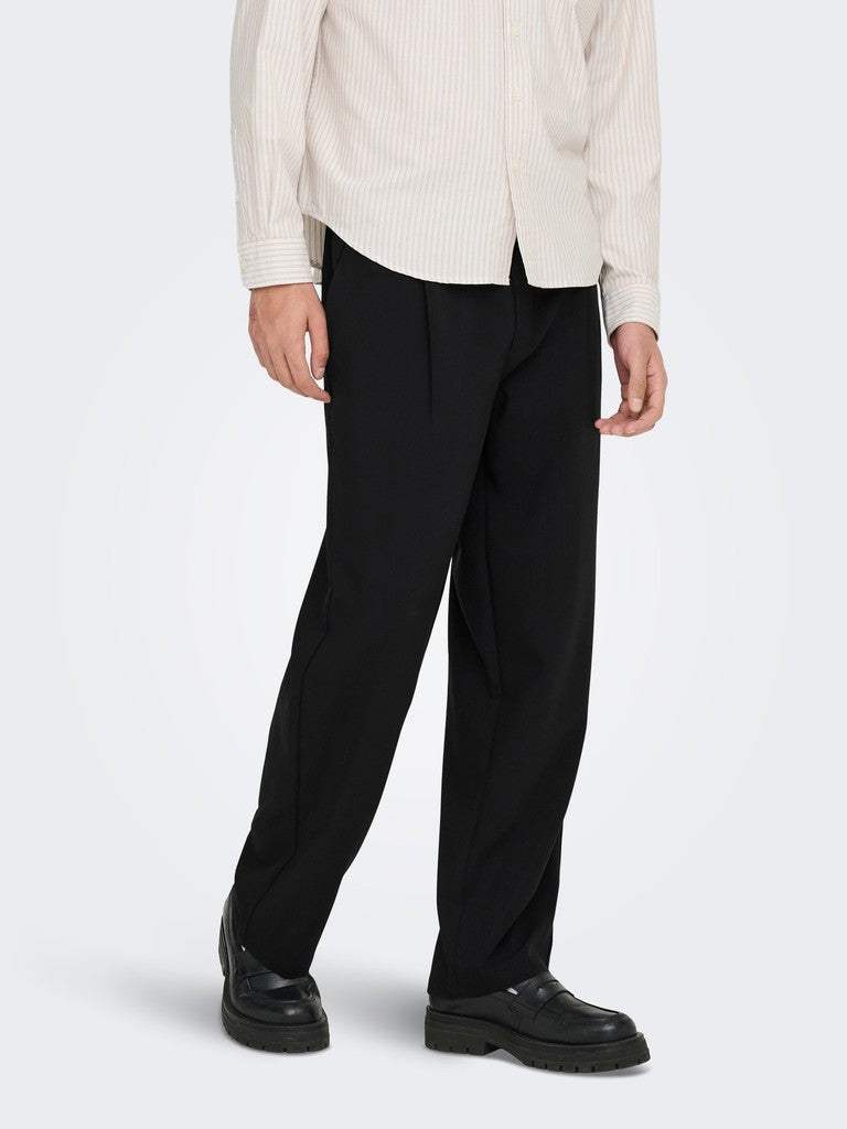 ONSWILL 0292 LOOSE STRING PANT -Black
