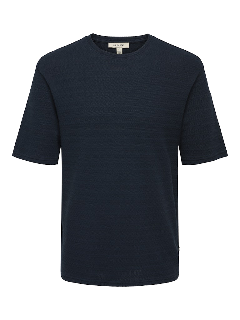 ONSGIVO REG 12 SS CREW KNIT - Dark Sapphire