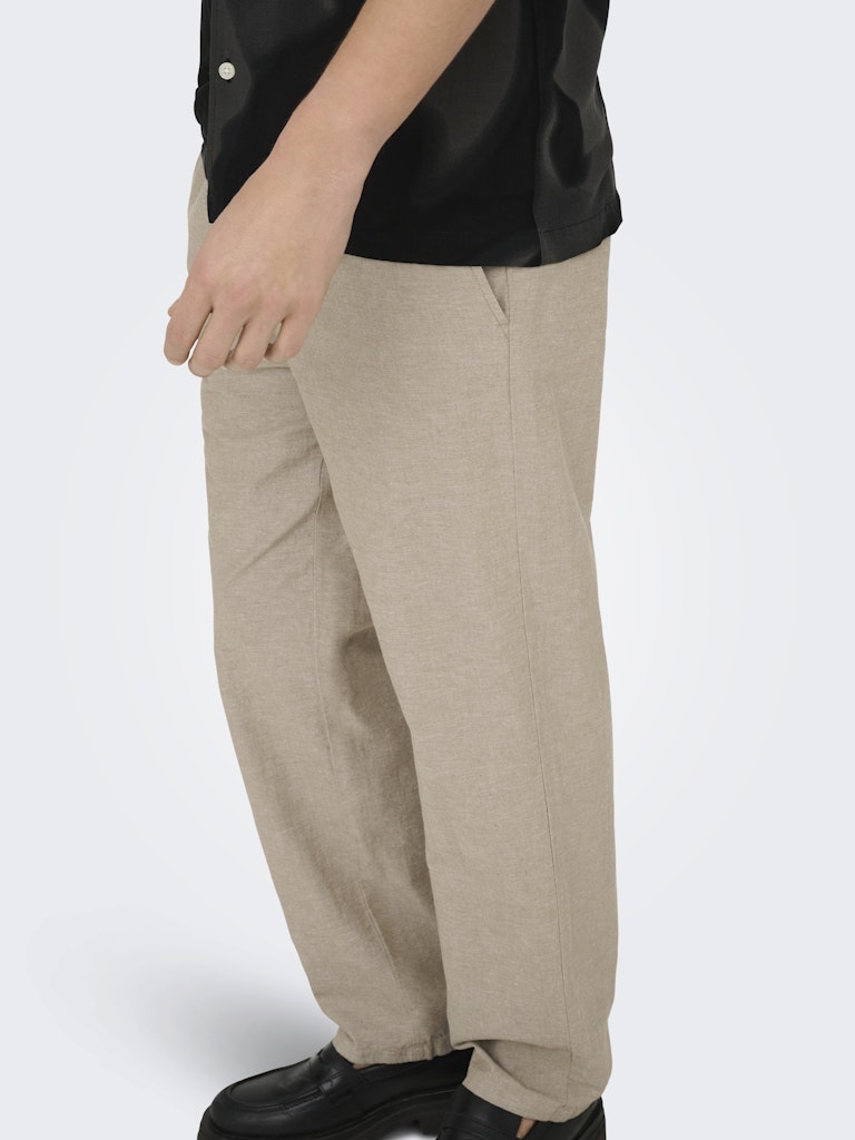 ONSSINUS LOOSE 0007 COT LIN PANT - Coriander