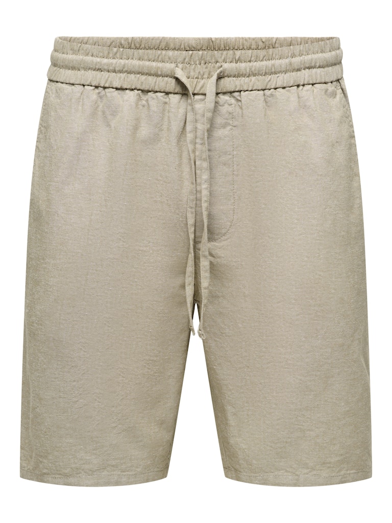 ONSLINUS 0007 COT LIN SHORTS - Coriander