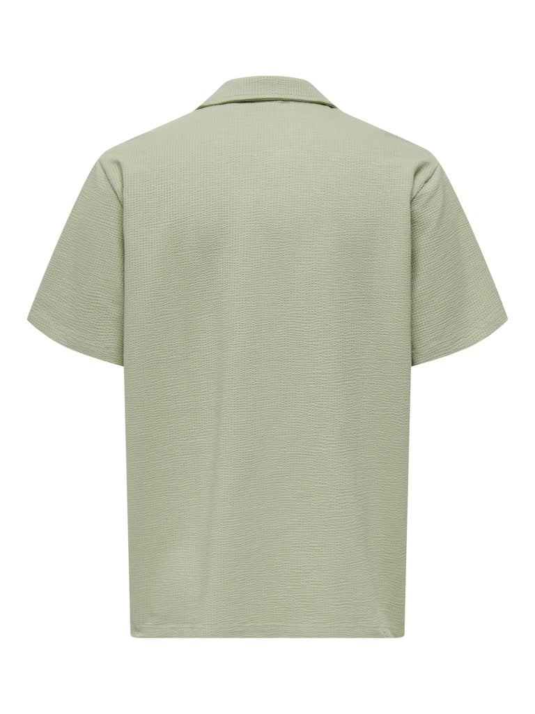 ONSKIAN LIFE SEERSUCKER SS SHIRT - Seagrass