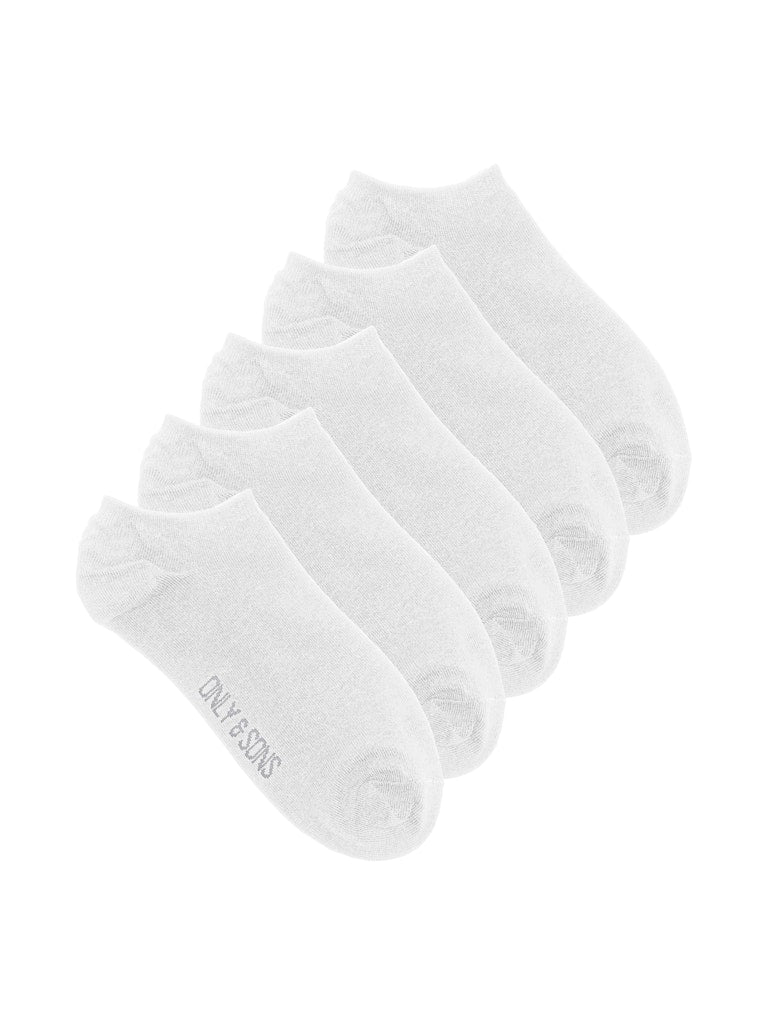 ONSFINCH SNEAKER SOCK 5-PACK - White