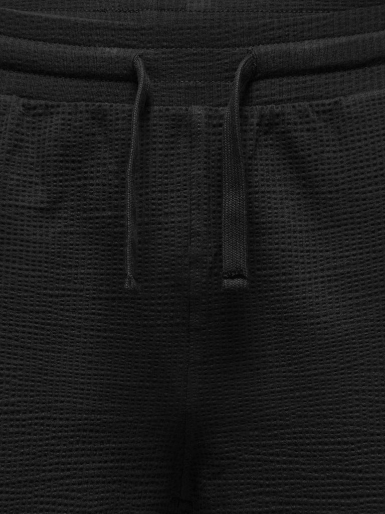 ONSKIAN LIFE REG SEERSUCKER SHORTS - Black