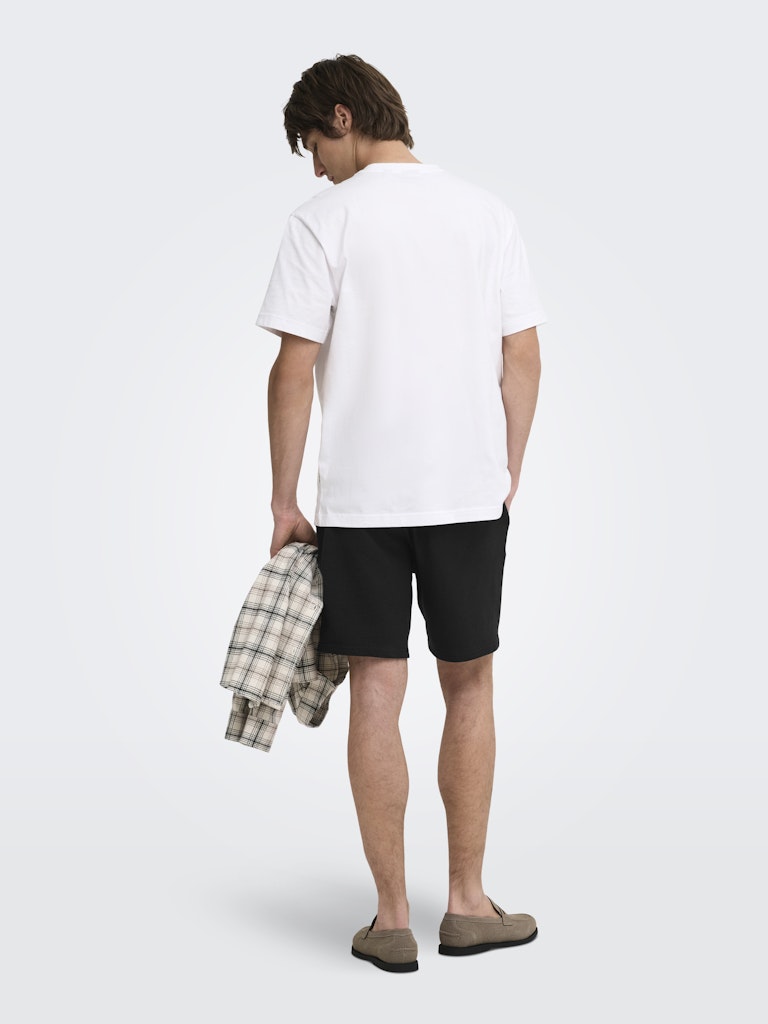 ONSKIAN LIFE REG SEERSUCKER SHORTS - Black