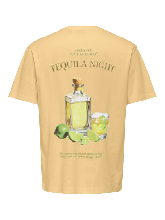 ONSFRED LIFE RLX SS PRINT TEE - Sunlight/Tequila Night