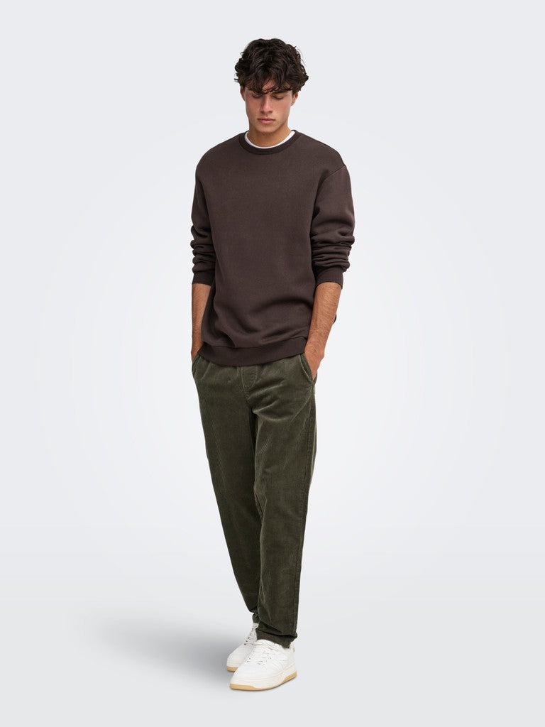 ONSCERES CREW NECK - Coffee Bean
