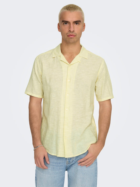 ONSCAIDEN LIFE SS SOLID RESORT LINEN - Flan