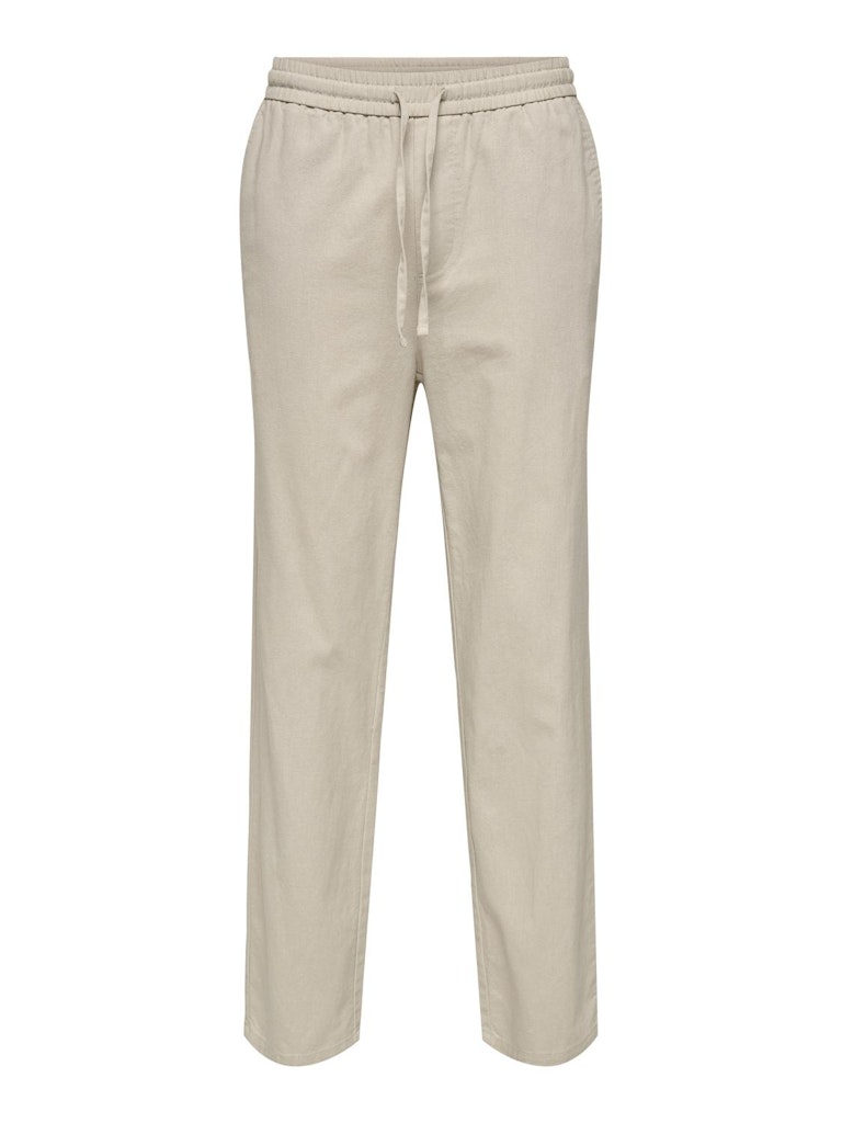 ONSSINUS LOOSE 0007 COT LIN PANT - Silver Lining