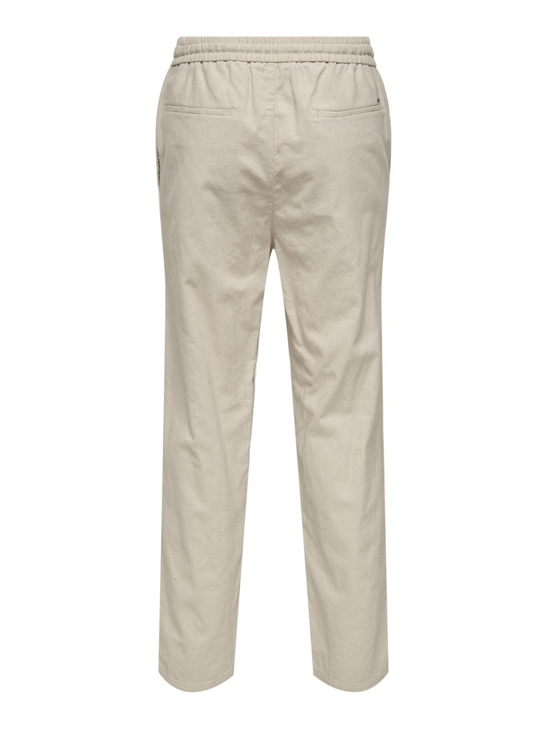 ONSSINUS LOOSE 0007 COT LIN PANT - Silver Lining