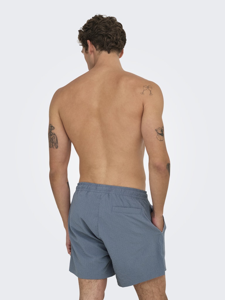 ONSTED LIFE SOLID SEERSUCKER SWIM - Flint Stone
