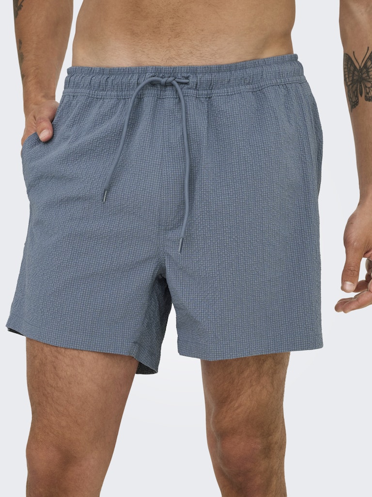 ONSTED LIFE SOLID SEERSUCKER SWIM - Flint Stone