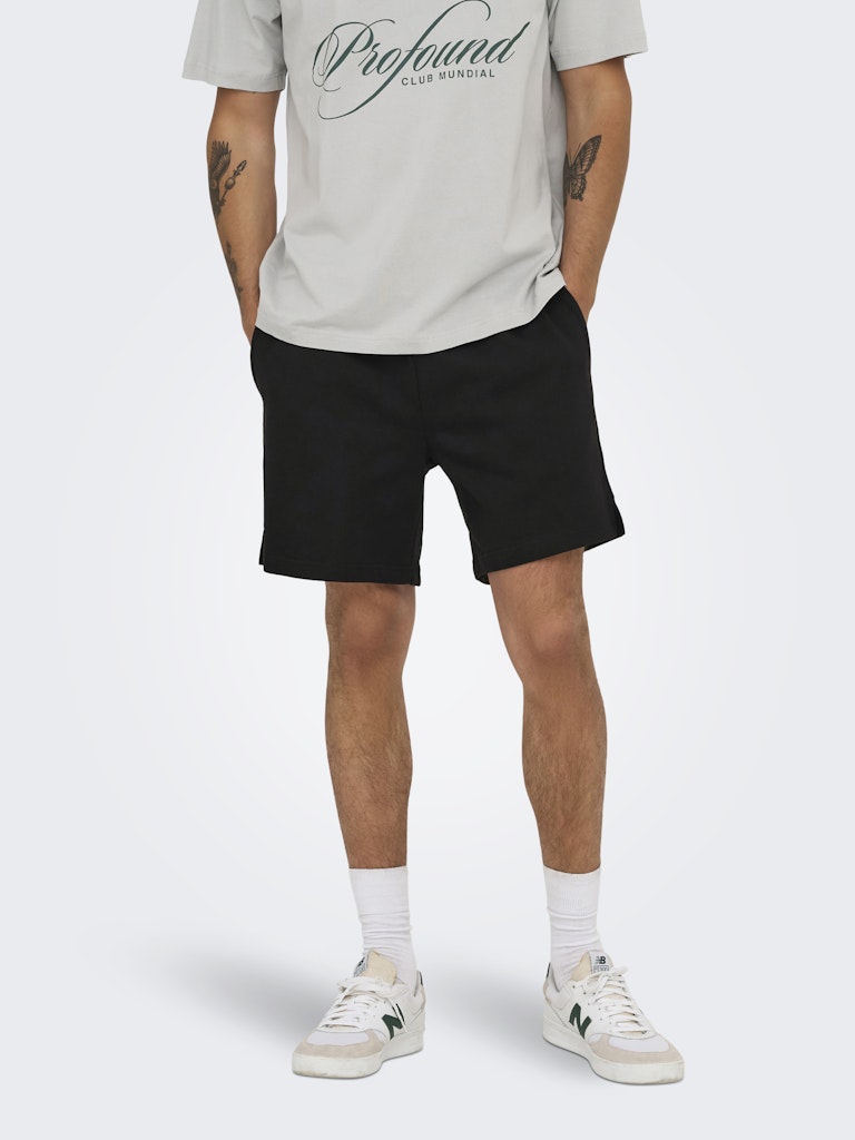 ONSDAVID SHORTS SWEAT - Black
