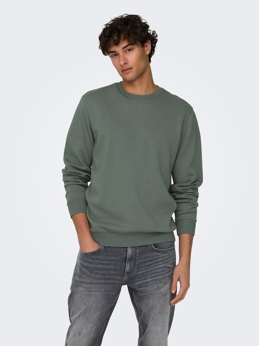 ONSCERES CREW NECK - Castor Gray