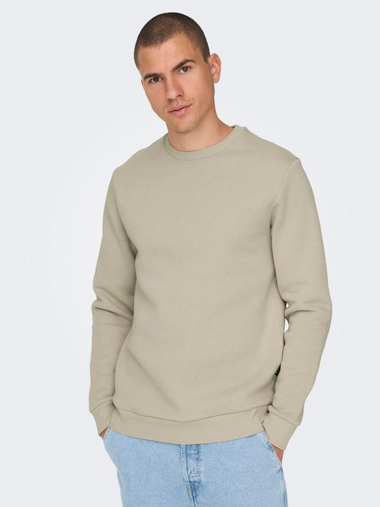 ONSCERES CREW NECK - Silver Lining