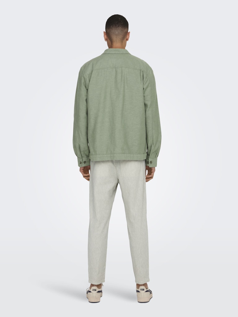 ONSKENNET LS OVERSHIRT -Swamp