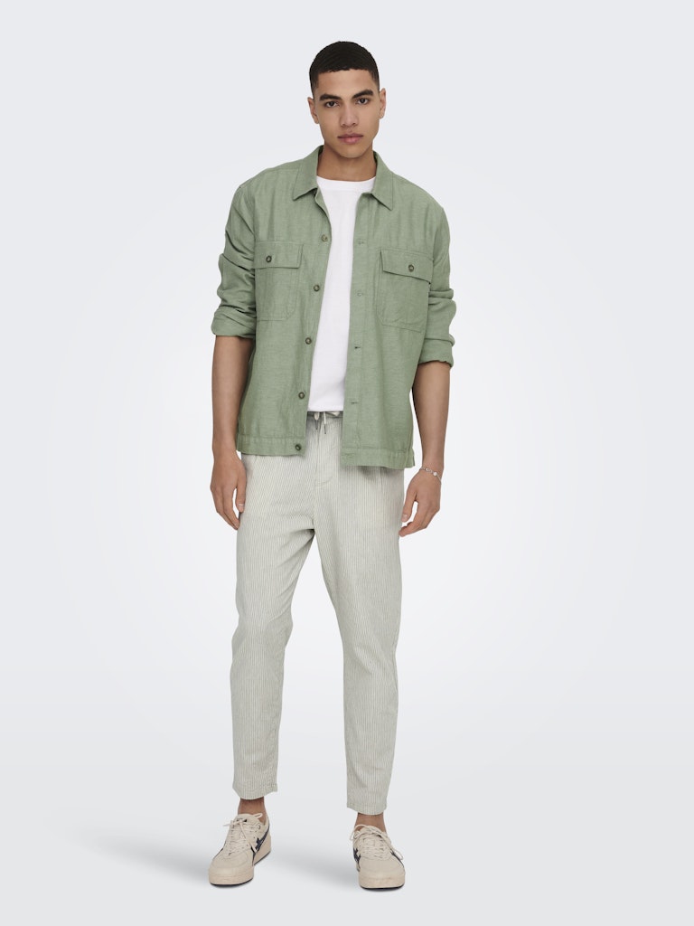 ONSKENNET LS OVERSHIRT -Swamp