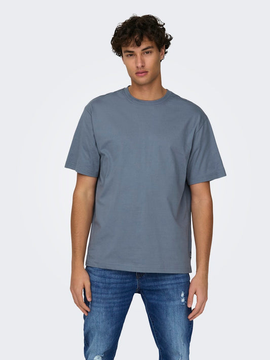 ONSFRED LIFE RLX SS TEE - Flint Stone