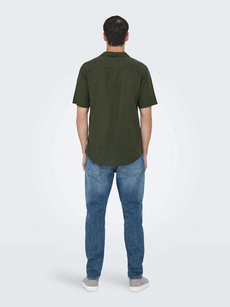 ONSCAIDEN SS SOLID RESORT LINEN -Kambaba