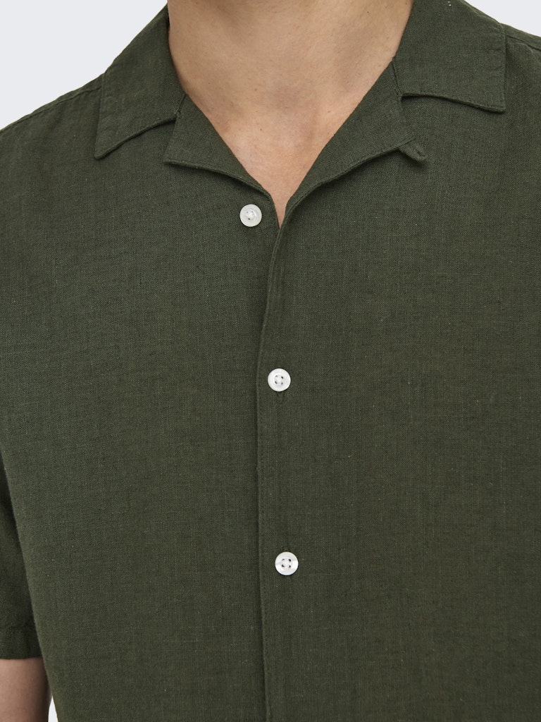 ONSCAIDEN SS SOLID RESORT LINEN -Kambaba