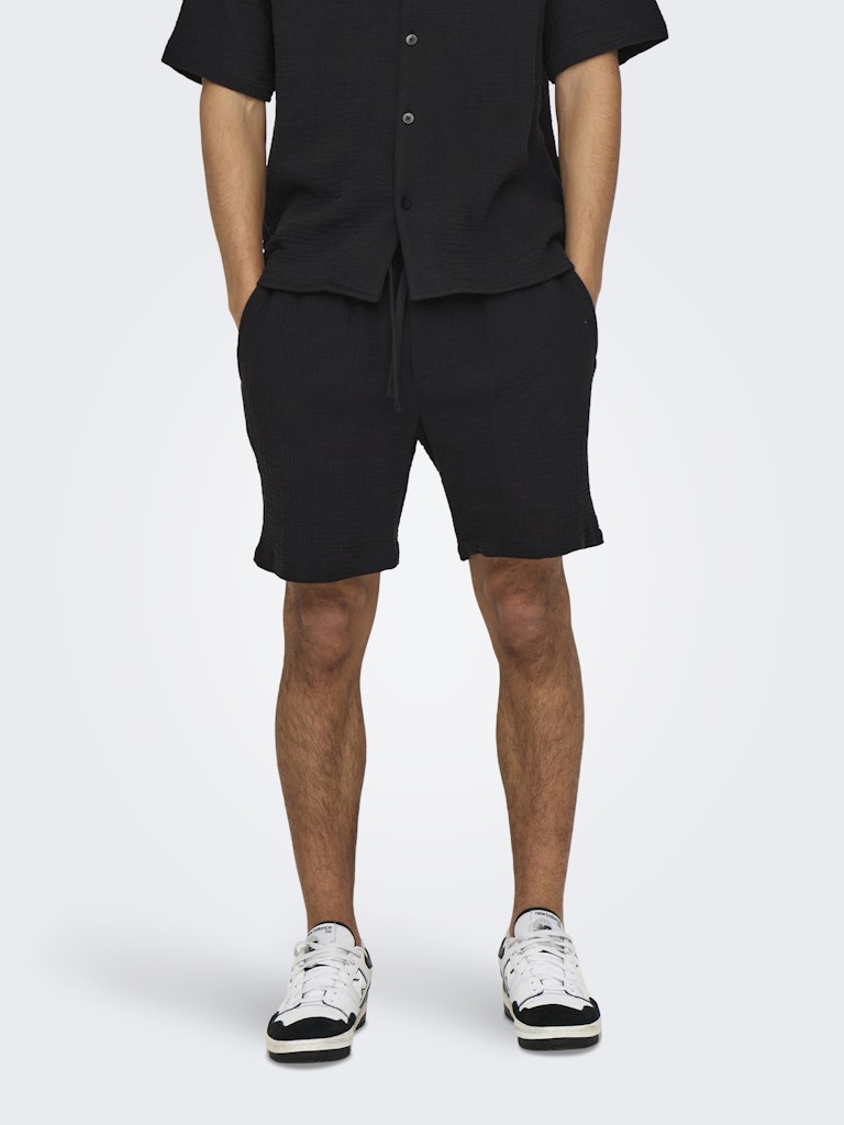 ONSTEL-PAS 0158 SHORTS - Jet Black