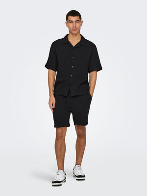 ONSTEL-PAS 0158 SHORTS - Jet Black