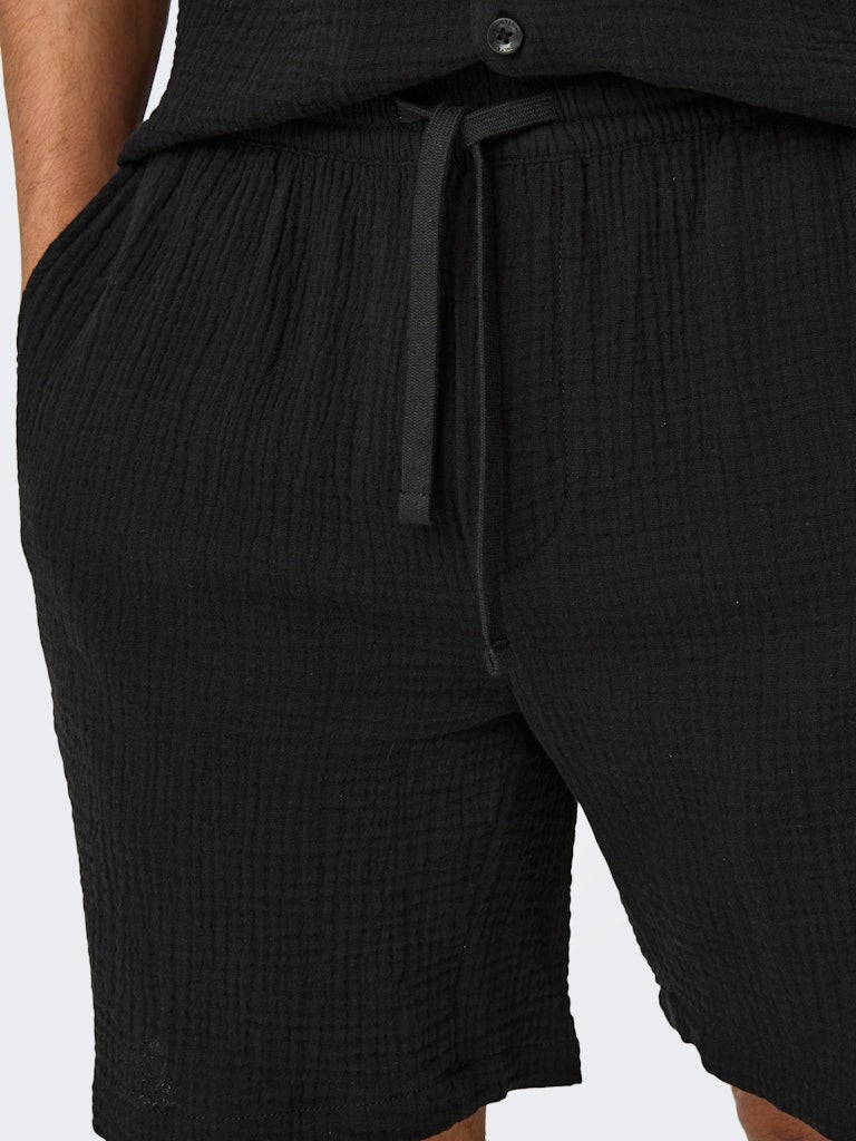 ONSTEL-PAS 0158 SHORTS - Jet Black